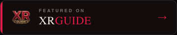 Featured on XRGuide (Dark) — XRGuide brand asset